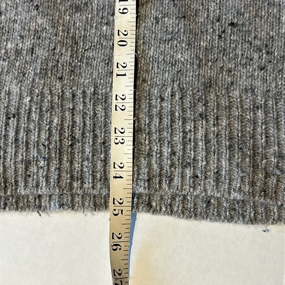 Madewell Womens Grey Merino Wool Blend Alpaca Blend Crew Neck Sweater Size XL - Picture 11 of 14